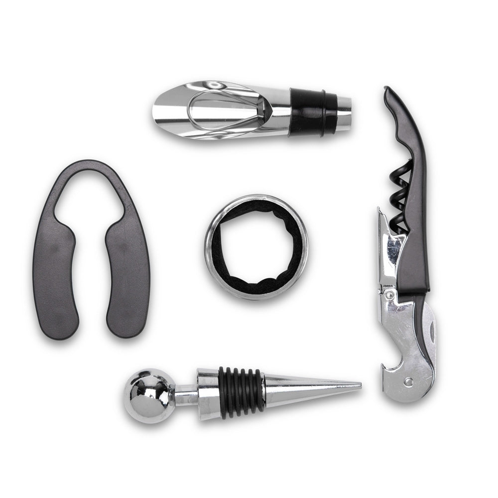 Livro Kit Vinho 5 Peças