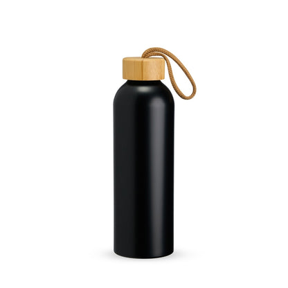 Garrafa Térmica com Tampa em Bambu - 800ml