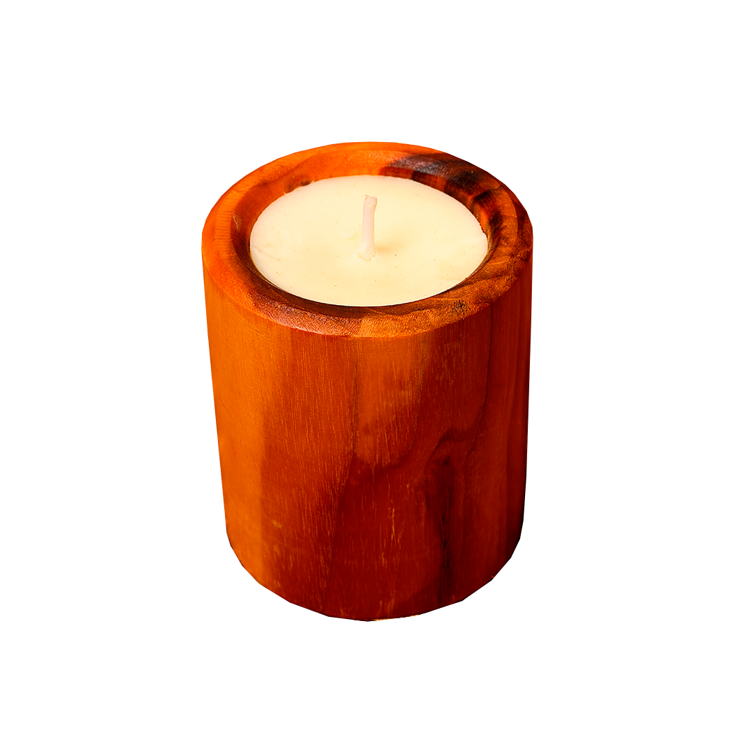 Vela Aromática em Madeira